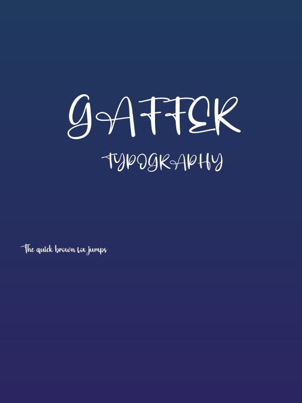 Gaffer Poster