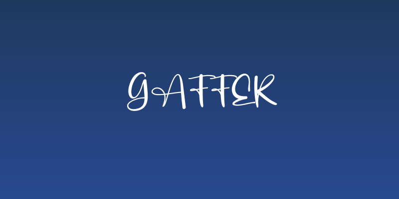 Gaffer Social Header