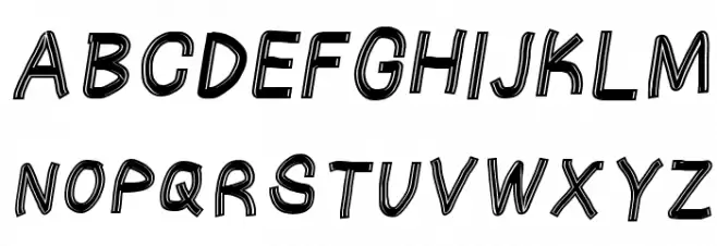 Gaffer's Tape Italic 字体 大写