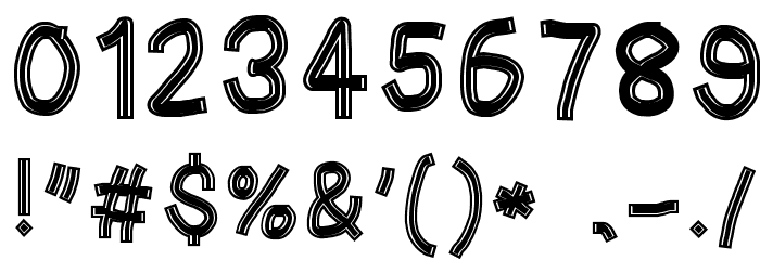 Gaffer's Tape Font OTHER CHARS