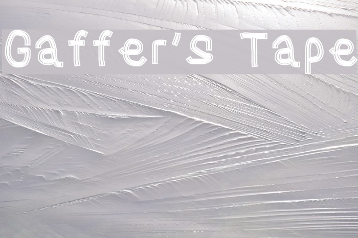 Gaffer's Tape Font examples