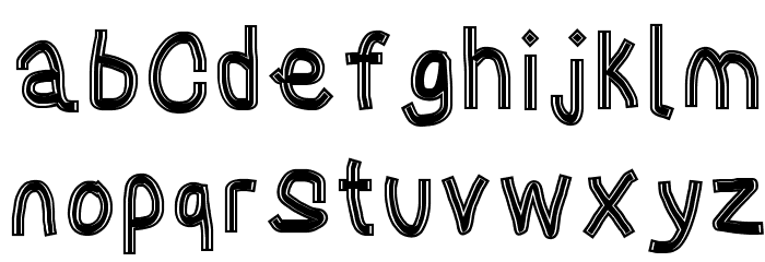 Gaffer's Tape Font LOWERCASE