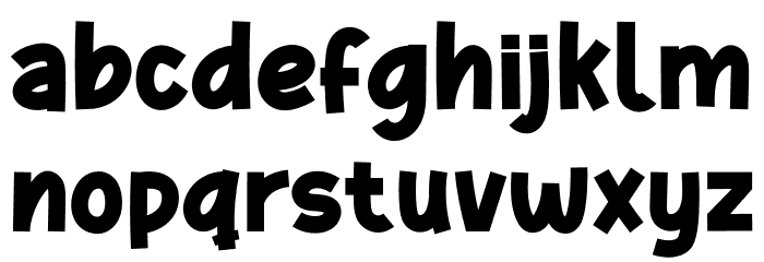 Gaffuk Personal Use Font LOWERCASE