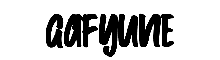 Gafyune  免费字体下载