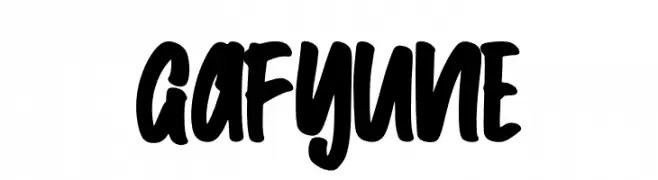 Gafyune  font caratteri gratis