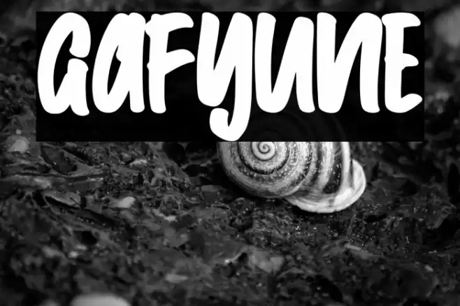 Gafyune Caratteri examples