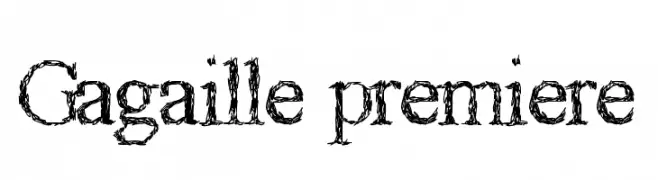 Gagaille premiere  フリーフォントのダウンロード