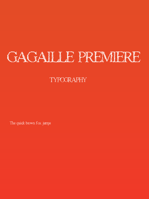 Gagaille premiere Poster