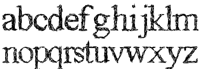 Gagaille premiere Font LOWERCASE