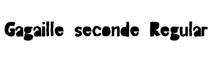 Gagaille seconde Regular  Fuentes Gratis Descargar