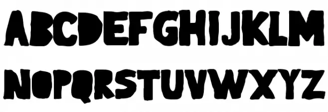 Gagaille seconde Regular 字体 大写