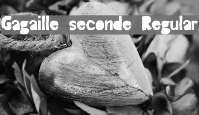 Gagaille seconde Regular Font examples