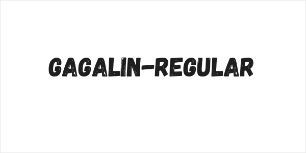 Gagalin-Regular Logo