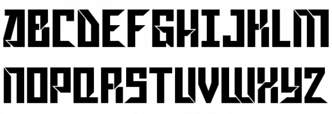 Gagarin Star Mix Schriftart Groß