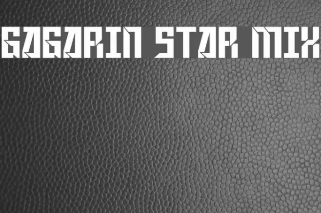 Gagarin Star Mix Font examples