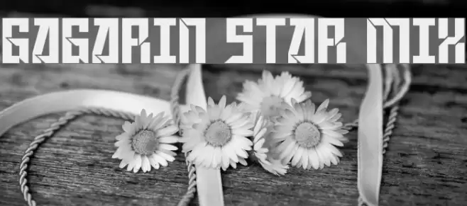 Gagarin Star Mix Font examples