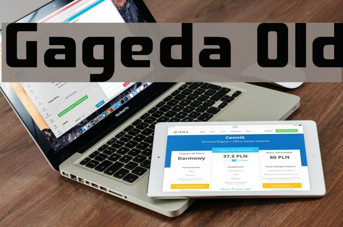 Gageda Old Font examples