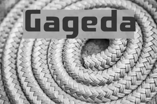Gageda Font examples