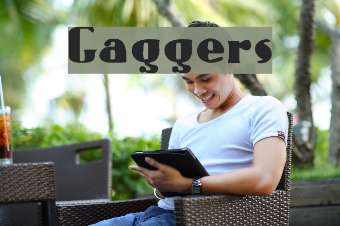 Gaggers Font examples