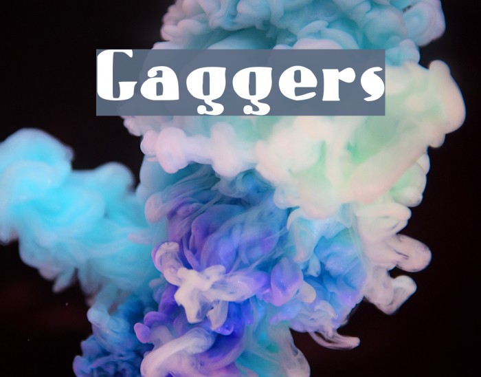 Gaggers Font examples