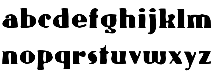 Gaggers Font LOWERCASE