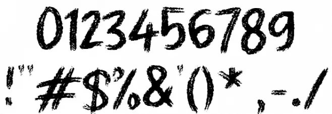 Gaharu Font Alte caractere