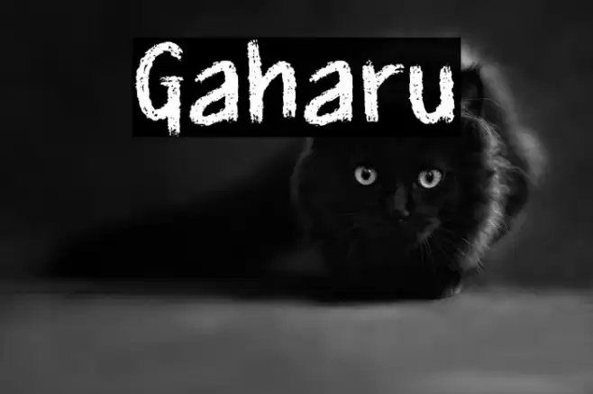 Gaharu Font examples