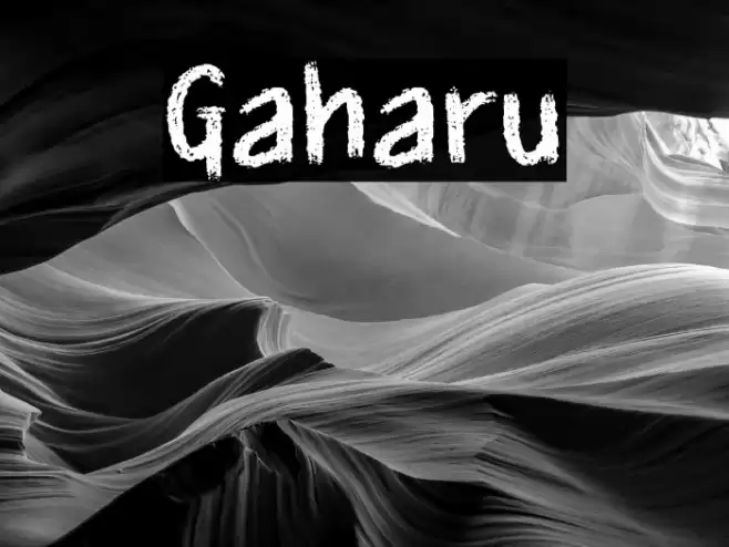 Gaharu Font examples