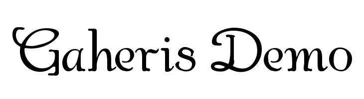 Gaheris Demo  免费字体下载