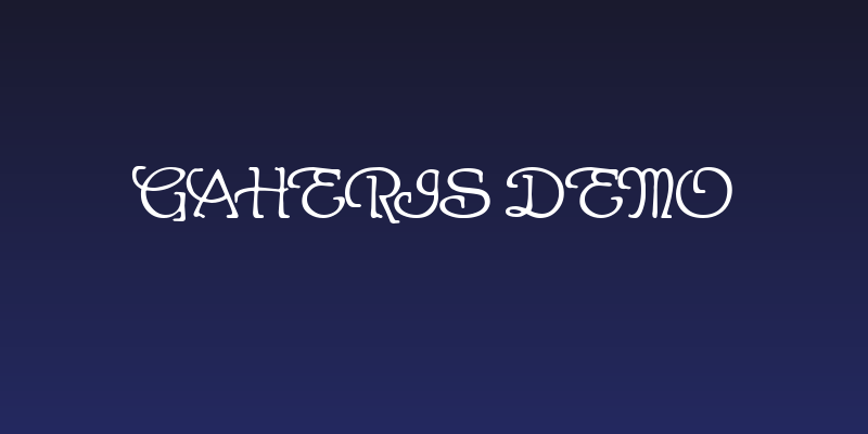 Gaheris Demo Social Header