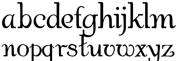 Gaheris Demo Font LOWERCASE