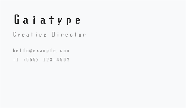 Gaiatype Business Card
