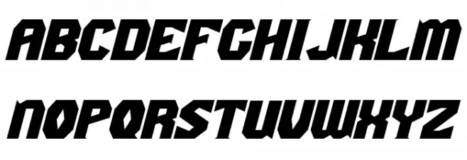 Gaiking Extended Italic Fuentes MAYÚSCULAS