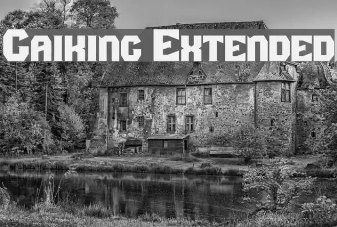 Gaiking Extended Font examples