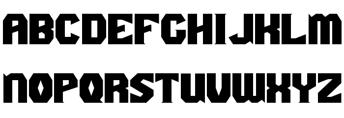 Gaiking Extended Font LOWERCASE