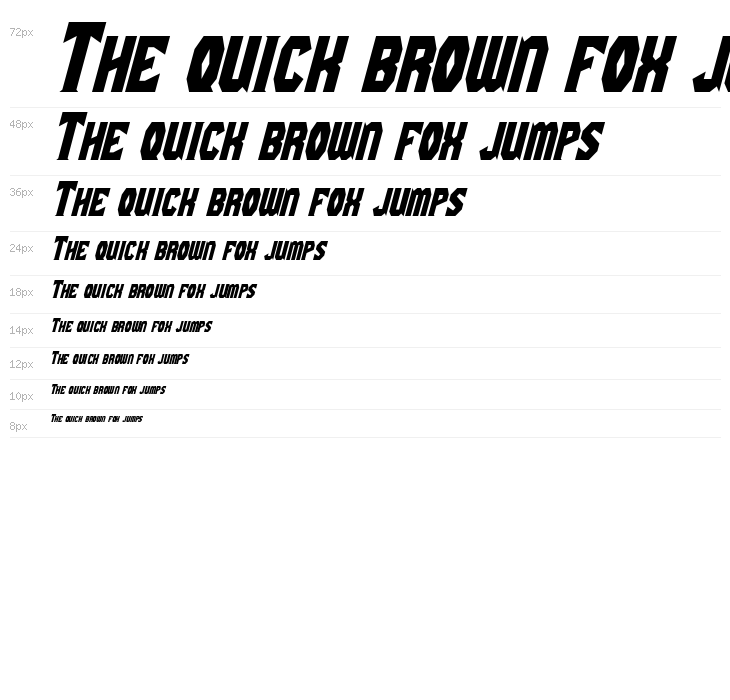 Gaiking Italic Waterfall