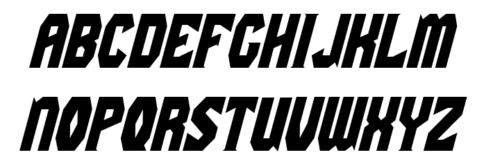 Gaiking Italic Font LOWERCASE
