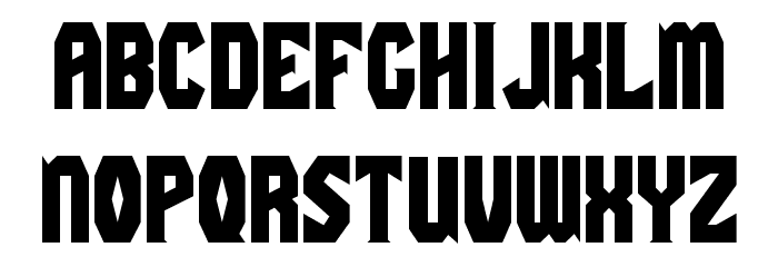 Gaiking Font LOWERCASE