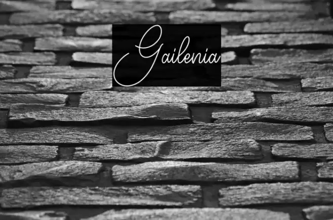 Gailenia Font examples