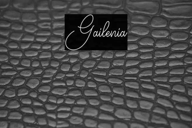 Gailenia Font examples