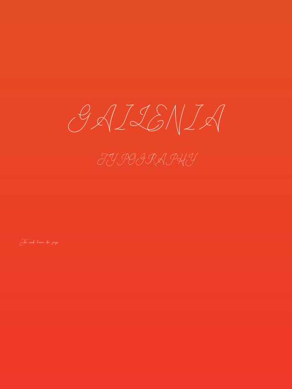 Gailenia Poster