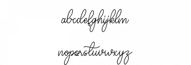 Gailenia Schriftart Kleinbuchstaben