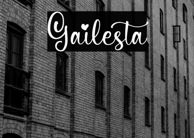 Gailesta Font examples