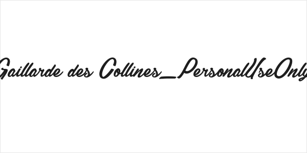 Gaillarde des Collines_PersonalUseOnly Logo
