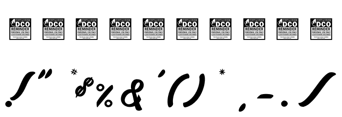 Gaillarde des Sentiers_PersonalUseOnly Font OTHER CHARS