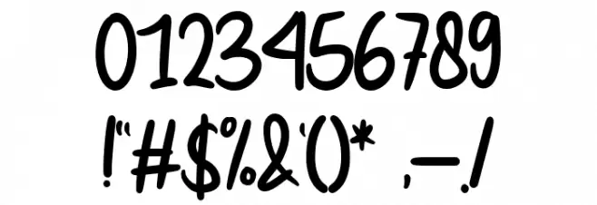 Gainer Font OTHER CHARS