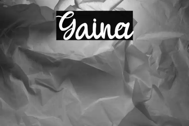 Gainer Font examples
