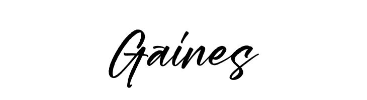 Gaines  font caratteri gratis