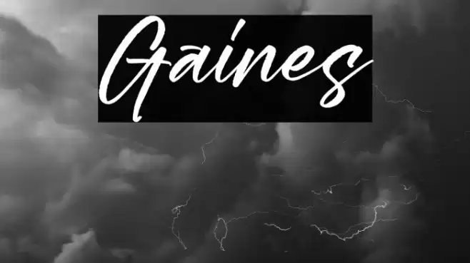 Gaines Caratteri examples