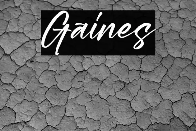 Gaines Caratteri examples